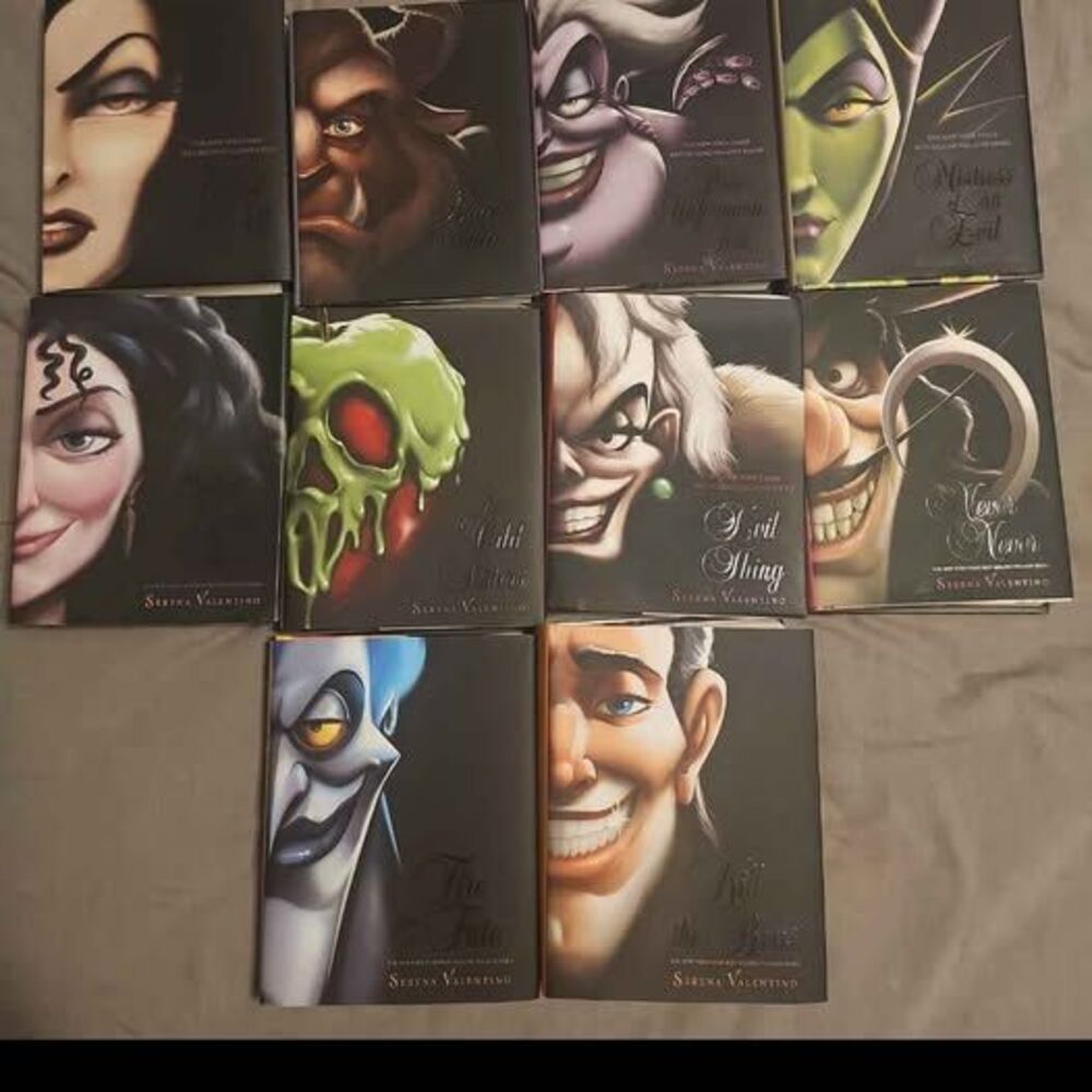 Serena Valentino Disney Villains Book Series - Set of 10 Hardcover Books